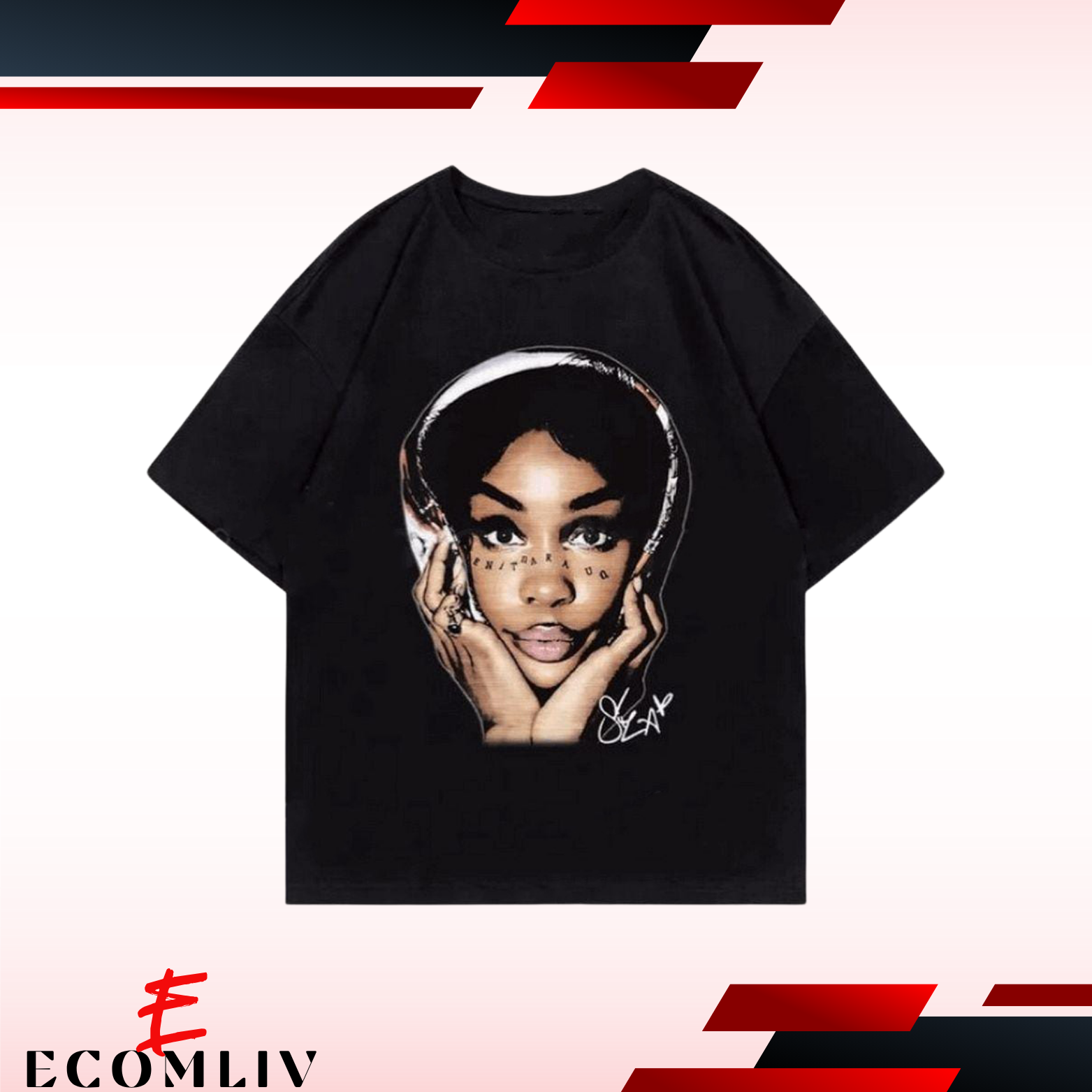 Sza Oversized Rapper T-Shirt, Hip Hop Vintage Streetwear Tee, For Men And Women